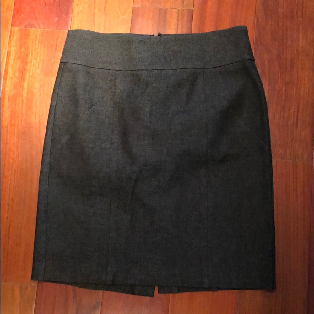 Grey Pencil Skirt